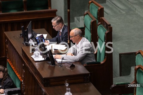  21.05.2025 WARSZAWA<br />
POSIEDZENIE SEJMU W WARSZAWIE<br />
N/Z WLODZIMIERZ CZARZASTY<br />
FOT. ANTONI BYSZEWSKI/FOTONEWS 