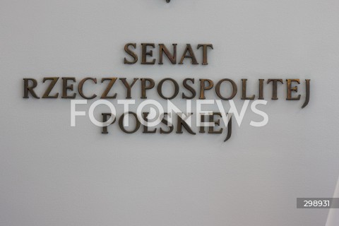  21.05.2025 WARSZAWA<br />
POSIEDZENIE SEJMU W WARSZAWIE<br />
N/Z NAPIS SENAT RZECZYPOSPOLITEJ POLSKIEJ<br />
FOT. ANTONI BYSZEWSKI/FOTONEWS 