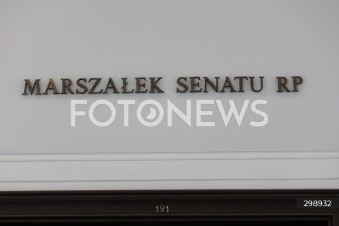  21.05.2025 WARSZAWA<br />
POSIEDZENIE SEJMU W WARSZAWIE<br />
N/Z NAPIS MARSZALEK SENATU RP<br />
FOT. ANTONI BYSZEWSKI/FOTONEWS 