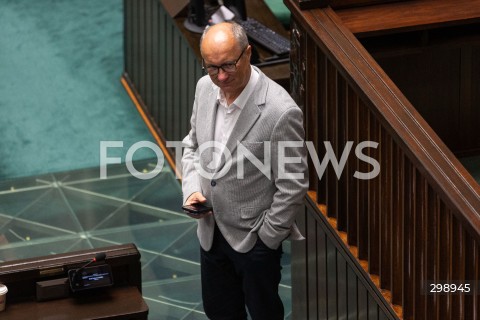  21.05.2025 WARSZAWA<br />
POSIEDZENIE SEJMU W WARSZAWIE<br />
N/Z WLODZIMIERZ CZARZASTY<br />
FOT. ANTONI BYSZEWSKI/FOTONEWS 