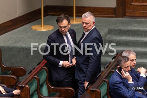  21.05.2025 WARSZAWA<br />
POSIEDZENIE SEJMU W WARSZAWIE<br />
N/Z ANDRZEJ DOMANSKI TOMASZ SIEMONIAK<br />
FOT. ANTONI BYSZEWSKI/FOTONEWS 