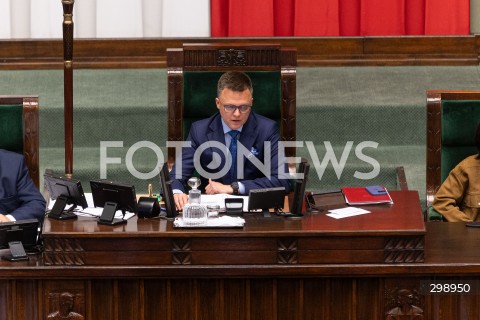  21.05.2025 WARSZAWA<br />
POSIEDZENIE SEJMU W WARSZAWIE<br />
N/Z SZYMON HOLOWNIA<br />
FOT. ANTONI BYSZEWSKI/FOTONEWS 