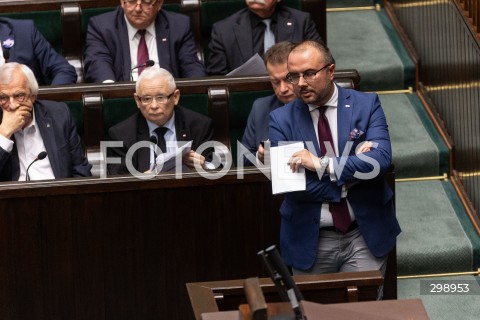  21.05.2025 WARSZAWA<br />
POSIEDZENIE SEJMU W WARSZAWIE<br />
N/Z PAWEL JABLONSKI JAROSLAW KACZYNSKI<br />
FOT. ANTONI BYSZEWSKI/FOTONEWS 