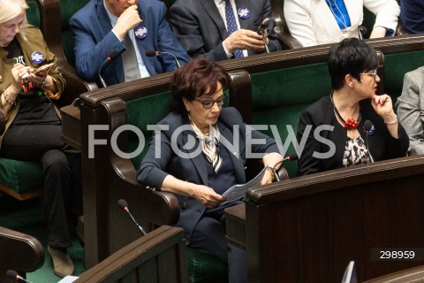  21.05.2025 WARSZAWA<br />
POSIEDZENIE SEJMU W WARSZAWIE<br />
N/Z ELZBIETA WITEK<br />
FOT. ANTONI BYSZEWSKI/FOTONEWS 