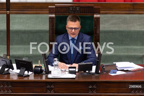  21.05.2025 WARSZAWA<br />
POSIEDZENIE SEJMU W WARSZAWIE<br />
N/Z SZYMON HOLOWNIA<br />
FOT. ANTONI BYSZEWSKI/FOTONEWS 