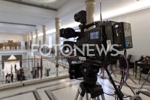  21.05.2025 WARSZAWA<br />
POSIEDZENIE SEJMU W WARSZAWIE<br />
N/Z KAMERA TELEWIZYJNA TVP INFO<br />
FOT. ANTONI BYSZEWSKI/FOTONEWS 