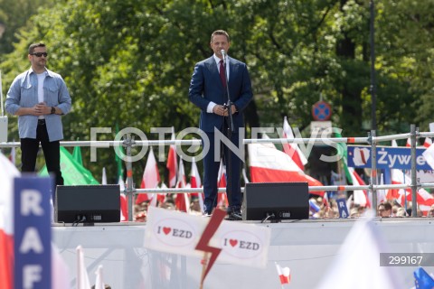  25.05.2025 WARSZAWA<br />
WIELKI MARSZ PATRIOTOW - MARSZ KANDYDATA NA PREZYDENTA RP RAFALA TRZASKOWSKIEGO W WARSZAWIE<br />
N/Z RAFAL TRZASKOWSKI<br />
FOT. ANTONI BYSZEWSKI/FOTONEWS 
