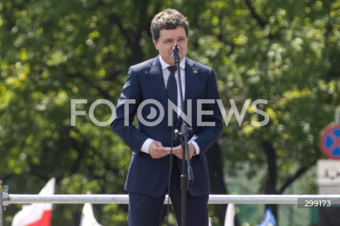  25.05.2025 WARSZAWA<br />
WIELKI MARSZ PATRIOTOW - MARSZ KANDYDATA NA PREZYDENTA RP RAFALA TRZASKOWSKIEGO W WARSZAWIE<br />
N/Z NICUSOR DAN<br />
FOT. ANTONI BYSZEWSKI/FOTONEWS 