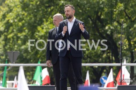  25.05.2025 WARSZAWA<br />
WIELKI MARSZ PATRIOTOW - MARSZ KANDYDATA NA PREZYDENTA RP RAFALA TRZASKOWSKIEGO W WARSZAWIE<br />
N/Z WLADYSLAW KOSINIAK - KAMYSZ<br />
FOT. ANTONI BYSZEWSKI/FOTONEWS 