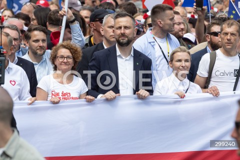  25.05.2025 WARSZAWA<br />
WIELKI MARSZ PATRIOTOW - MARSZ KANDYDATA NA PREZYDENTA RP RAFALA TRZASKOWSKIEGO W WARSZAWIE<br />
N/Z WLADYSLAW KOSINIAK - KAMYSZ<br />
FOT. ANTONI BYSZEWSKI/FOTONEWS 