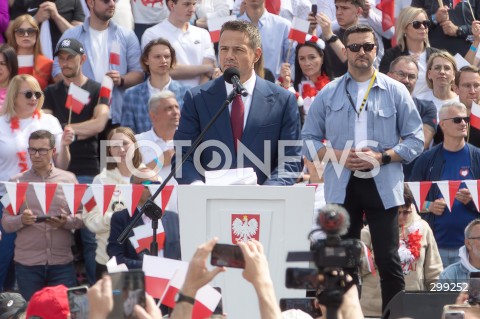  25.05.2025 WARSZAWA<br />
WIELKI MARSZ PATRIOTOW - MARSZ KANDYDATA NA PREZYDENTA RP RAFALA TRZASKOWSKIEGO W WARSZAWIE<br />
N/Z RAFAL TRZASKOWSKI<br />
FOT. ANTONI BYSZEWSKI/FOTONEWS 