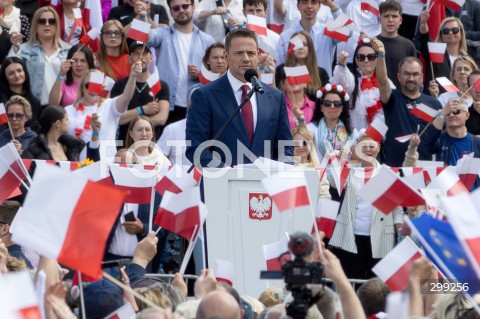  25.05.2025 WARSZAWA<br />
WIELKI MARSZ PATRIOTOW - MARSZ KANDYDATA NA PREZYDENTA RP RAFALA TRZASKOWSKIEGO W WARSZAWIE<br />
N/Z RAFAL TRZASKOWSKI<br />
FOT. ANTONI BYSZEWSKI/FOTONEWS 
