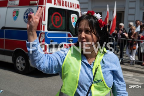  25.05.2025 WARSZAWA<br />
MARSZ ZA POLSKA<br />
MARSZ ZWOLENNIKOW KAROLA NAWROCKIEGO<br />
N/Z ANITA CZERWINSKA<br />
FOT. MARCIN BANASZKIEWICZ/FOTONEWS  