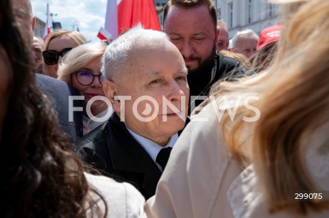  25.05.2025 WARSZAWA<br />
MARSZ ZA POLSKA<br />
MARSZ ZWOLENNIKOW KAROLA NAWROCKIEGO<br />
N/Z JAROSLAW KACZYNSKI<br />
FOT. MARCIN BANASZKIEWICZ/FOTONEWS  