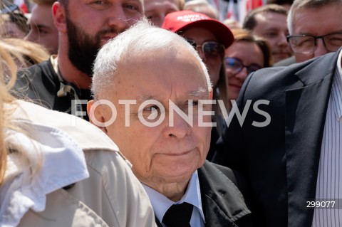  25.05.2025 WARSZAWA<br />
MARSZ ZA POLSKA<br />
MARSZ ZWOLENNIKOW KAROLA NAWROCKIEGO<br />
N/Z JAROSLAW KACZYNSKI<br />
FOT. MARCIN BANASZKIEWICZ/FOTONEWS  