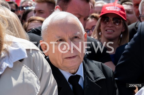  25.05.2025 WARSZAWA<br />
MARSZ ZA POLSKA<br />
MARSZ ZWOLENNIKOW KAROLA NAWROCKIEGO<br />
N/Z JAROSLAW KACZYNSKI<br />
FOT. MARCIN BANASZKIEWICZ/FOTONEWS  