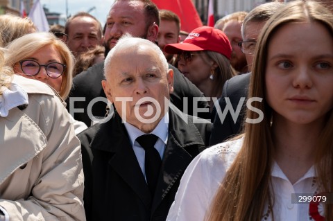  25.05.2025 WARSZAWA<br />
MARSZ ZA POLSKA<br />
MARSZ ZWOLENNIKOW KAROLA NAWROCKIEGO<br />
N/Z JAROSLAW KACZYNSKI<br />
FOT. MARCIN BANASZKIEWICZ/FOTONEWS  