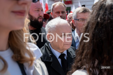  25.05.2025 WARSZAWA<br />
MARSZ ZA POLSKA<br />
MARSZ ZWOLENNIKOW KAROLA NAWROCKIEGO<br />
N/Z JAROSLAW KACZYNSKI<br />
FOT. MARCIN BANASZKIEWICZ/FOTONEWS  