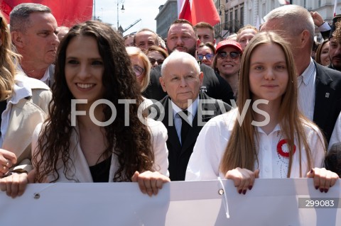  25.05.2025 WARSZAWA<br />
MARSZ ZA POLSKA<br />
MARSZ ZWOLENNIKOW KAROLA NAWROCKIEGO<br />
N/Z JAROSLAW KACZYNSKI<br />
FOT. MARCIN BANASZKIEWICZ/FOTONEWS  