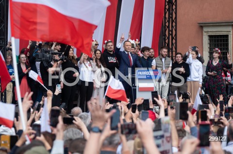  25.05.2025 WARSZAWA<br />
MARSZ ZA POLSKA<br />
MARSZ ZWOLENNIKOW KAROLA NAWROCKIEGO<br />
N/Z KAROL NAWROCKI<br />
FOT. MARCIN BANASZKIEWICZ/FOTONEWS  