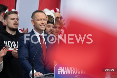  25.05.2025 WARSZAWA<br />
MARSZ ZA POLSKA<br />
MARSZ ZWOLENNIKOW KAROLA NAWROCKIEGO<br />
N/Z KAROL NAWROCKI<br />
FOT. MARCIN BANASZKIEWICZ/FOTONEWS  