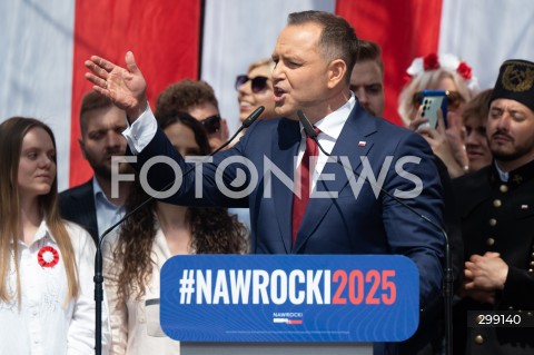  25.05.2025 WARSZAWA<br />
MARSZ ZA POLSKA<br />
MARSZ ZWOLENNIKOW KAROLA NAWROCKIEGO<br />
N/Z KAROL NAWROCKI<br />
FOT. MARCIN BANASZKIEWICZ/FOTONEWS  