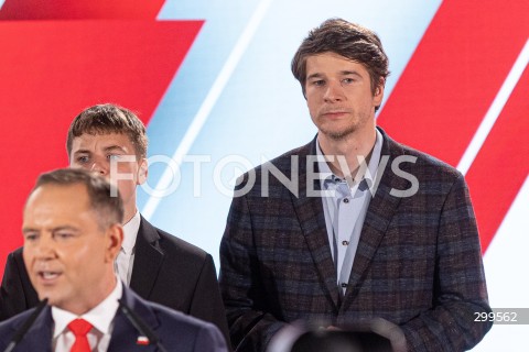  01.06.2025 WARSZAWA <br />
WYBORY PREZYDENCKIE 2025 <br />
DRUGA TURA WYBOROW PREZYDENCKICH <br />
WIECZOR WYBORCZY KANDYDATA NA PREZYDENTA RP KAROLA NAWROCKIEGO <br />
N/Z DANIEL NAWROCKI<br />
FOT. ANTONI BYSZEWSKI/FOTONEWS 