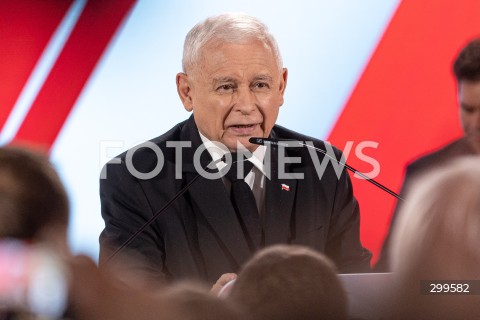  01.06.2025 WARSZAWA <br />
WYBORY PREZYDENCKIE 2025 <br />
DRUGA TURA WYBOROW PREZYDENCKICH <br />
WIECZOR WYBORCZY KANDYDATA NA PREZYDENTA RP KAROLA NAWROCKIEGO <br />
N/Z JAROSLAW KACZYNSKI<br />
FOT. ANTONI BYSZEWSKI/FOTONEWS 