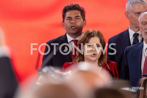  01.06.2025 WARSZAWA <br />
WYBORY PREZYDENCKIE 2025 <br />
DRUGA TURA WYBOROW PREZYDENCKICH <br />
WIECZOR WYBORCZY KANDYDATA NA PREZYDENTA RP KAROLA NAWROCKIEGO <br />
N/Z LUCJUSZ NADBEREZNY<br />
FOT. ANTONI BYSZEWSKI/FOTONEWS 