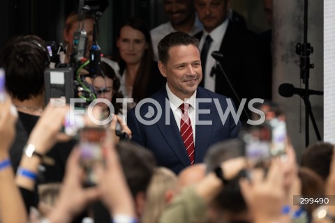  01.06.2025 WARSZAWA<br />
WYBORY PREZYDENCKIE 2025<br />
DRUGA TURA WYBOROW PREZYDENCKICH<br />
WIECZOR WYBORCZY RAFALA TRZASKOWSKIEGO<br />
N/Z RAFAL TRZASKOWSKI<br />
FOT. MARCIN BANASZKIEWICZ/FOTONEWS  