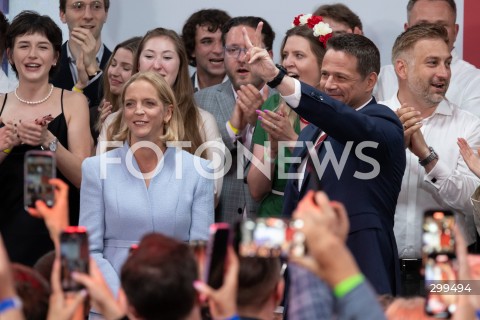  01.06.2025 WARSZAWA<br />
WYBORY PREZYDENCKIE 2025<br />
DRUGA TURA WYBOROW PREZYDENCKICH<br />
WIECZOR WYBORCZY RAFALA TRZASKOWSKIEGO<br />
N/Z MALGORZATA TRZASKOWSKA RAFAL TRZASKOWSKI<br />
FOT. MARCIN BANASZKIEWICZ/FOTONEWS  