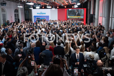  01.06.2025 WARSZAWA<br />
WYBORY PREZYDENCKIE 2025<br />
DRUGA TURA WYBOROW PREZYDENCKICH<br />
WIECZOR WYBORCZY RAFALA TRZASKOWSKIEGO<br />
N/Z SZTAB WYBORCZY RAFALA TRZASKOWSKIEGO<br />
FOT. MARCIN BANASZKIEWICZ/FOTONEWS  