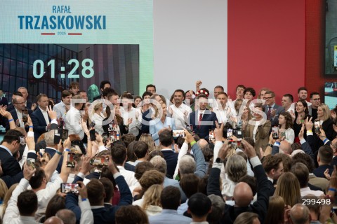  01.06.2025 WARSZAWA<br />
WYBORY PREZYDENCKIE 2025<br />
DRUGA TURA WYBOROW PREZYDENCKICH<br />
WIECZOR WYBORCZY RAFALA TRZASKOWSKIEGO<br />
N/Z SZTAB WYBORCZY RAFALA TRZASKOWSKIEGO<br />
FOT. MARCIN BANASZKIEWICZ/FOTONEWS  