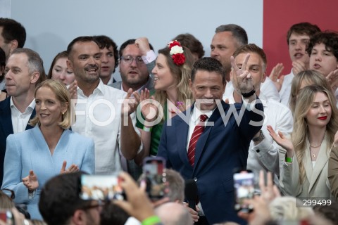  01.06.2025 WARSZAWA<br />
WYBORY PREZYDENCKIE 2025<br />
DRUGA TURA WYBOROW PREZYDENCKICH<br />
WIECZOR WYBORCZY RAFALA TRZASKOWSKIEGO<br />
N/Z MALGORZATA TRZASKOWSKA RAFAL TRZASKOWSKI<br />
FOT. MARCIN BANASZKIEWICZ/FOTONEWS  