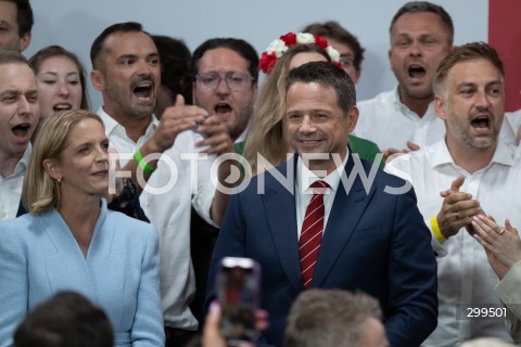  01.06.2025 WARSZAWA<br />
WYBORY PREZYDENCKIE 2025<br />
DRUGA TURA WYBOROW PREZYDENCKICH<br />
WIECZOR WYBORCZY RAFALA TRZASKOWSKIEGO<br />
N/Z MALGORZATA TRZASKOWSKA RAFAL TRZASKOWSKI<br />
FOT. MARCIN BANASZKIEWICZ/FOTONEWS  