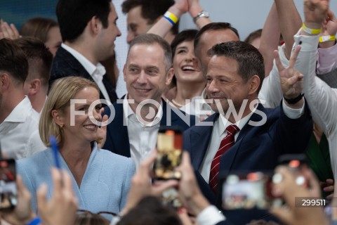  01.06.2025 WARSZAWA<br />
WYBORY PREZYDENCKIE 2025<br />
DRUGA TURA WYBOROW PREZYDENCKICH<br />
WIECZOR WYBORCZY RAFALA TRZASKOWSKIEGO<br />
N/Z MALGORZATA TRZASKOWSKA RAFAL TRZASKOWSKI<br />
FOT. MARCIN BANASZKIEWICZ/FOTONEWS  