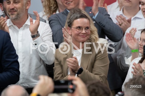  01.06.2025 WARSZAWA<br />
WYBORY PREZYDENCKIE 2025<br />
DRUGA TURA WYBOROW PREZYDENCKICH<br />
WIECZOR WYBORCZY RAFALA TRZASKOWSKIEGO<br />
N/Z WIOLETTA PAPROCKA SLUSARSKA<br />
FOT. MARCIN BANASZKIEWICZ/FOTONEWS  