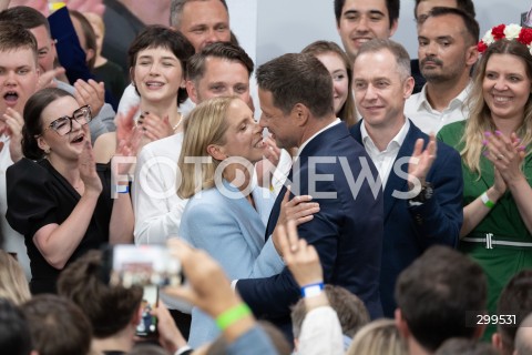  01.06.2025 WARSZAWA<br />
WYBORY PREZYDENCKIE 2025<br />
DRUGA TURA WYBOROW PREZYDENCKICH<br />
WIECZOR WYBORCZY RAFALA TRZASKOWSKIEGO<br />
N/Z MALGORZATA TRZASKOWSKA RAFAL TRZASKOWSKI<br />
FOT. MARCIN BANASZKIEWICZ/FOTONEWS  