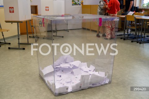  01.06.2025 WARSZAWA<br />
WYBORY PREZYDENCKIE 2025 W WARSZAWIE<br />
II TURA<br />
N/Z URNA WYBORCZA<br />
 