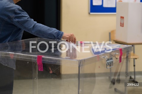  01.06.2025 WARSZAWA<br />
WYBORY PREZYDENCKIE 2025 W WARSZAWIE<br />
II TURA<br />
N/Z URNA WYBORCZA GLOSOWANIE<br />
 