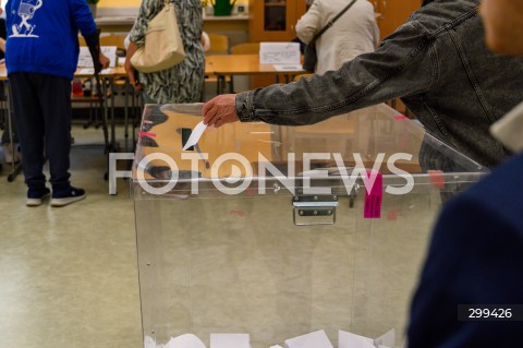  01.06.2025 WARSZAWA<br />
WYBORY PREZYDENCKIE 2025 W WARSZAWIE<br />
II TURA<br />
N/Z URNA WYBORCZA GLOSOWANIE<br />
 