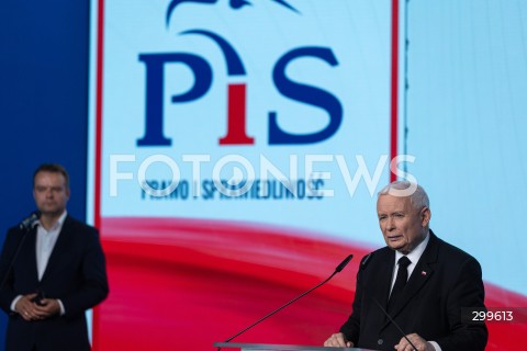  02.06.2025 WARSZAWA<br />
OSWIADCZENIE DLA MEDIOW PREZESA PIS JAROSLAWA KACZYNSKIEGO W WARSZAWIE<br />
N/Z JAROSLAW KACZYNSKI<br />
FOT. ANTONI BYSZEWSKI/FOTONEWS 