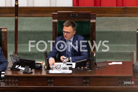  03.06.2025 WARSZAWA<br />
36. POSIEDZENIE SEJMU X KADENCJI<br />
N/Z SZYMON HOLOWNIA<br />
FOT. ANTONI BYSZEWSKI/FOTONEWS 