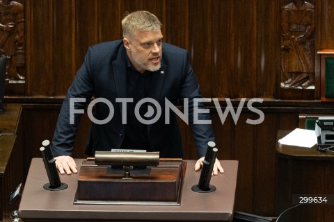  03.06.2025 WARSZAWA<br />
36. POSIEDZENIE SEJMU X KADENCJI<br />
N/Z ADRIAN ZANDBERG<br />
FOT. ANTONI BYSZEWSKI/FOTONEWS 