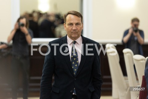  03.06.2025 WARSZAWA<br />
POSIEDZENIE RADY MINISTROW<br />
N/Z RADOSLAW SIKORSKI<br />
FOT. ANTONI BYSZEWSKI/FOTONEWS 