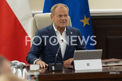  03.06.2025 WARSZAWA<br />
POSIEDZENIE RADY MINISTROW<br />
N/Z PREMIER DONALD TUSK<br />
FOT. ANTONI BYSZEWSKI/FOTONEWS 