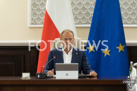  03.06.2025 WARSZAWA<br />
POSIEDZENIE RADY MINISTROW<br />
N/Z PREMIER DONALD TUSK<br />
FOT. ANTONI BYSZEWSKI/FOTONEWS 