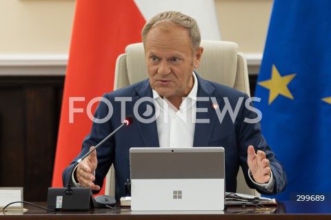  03.06.2025 WARSZAWA<br />
POSIEDZENIE RADY MINISTROW<br />
N/Z PREMIER DONALD TUSK<br />
FOT. ANTONI BYSZEWSKI/FOTONEWS 