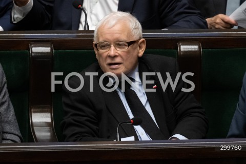  04.06.2025 WARSZAWA<br />
POSIEDZENIE SEJMU RP<br />
N/Z JAROSLAW KACZYNSKI<br />
FOT. MARCIN BANASZKIEWICZ/FOTONEWS  