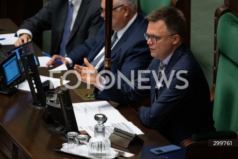  04.06.2025 WARSZAWA<br />
POSIEDZENIE SEJMU RP<br />
N/Z MARSZALEK SZYMON HOLOWNIA<br />
FOT. MARCIN BANASZKIEWICZ/FOTONEWS  